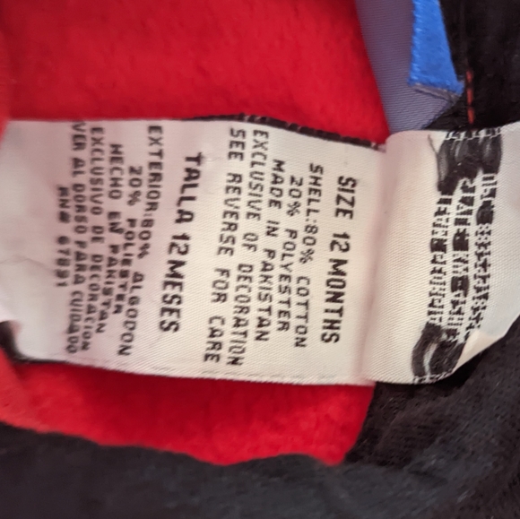 Georgia Baby Zipper Hoodie with Pockets 12 months - Picture 2 of 4